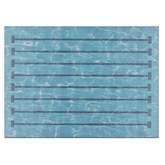 Planche À Découper Piscine de l'équipe de natation (Devant)