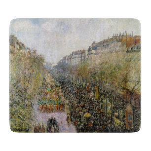 Planche À Découper Pissarro - Boulevard Montmartre, Mardi Gras