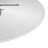 Planche À Découper Pistolets de duel argent (Coin)
