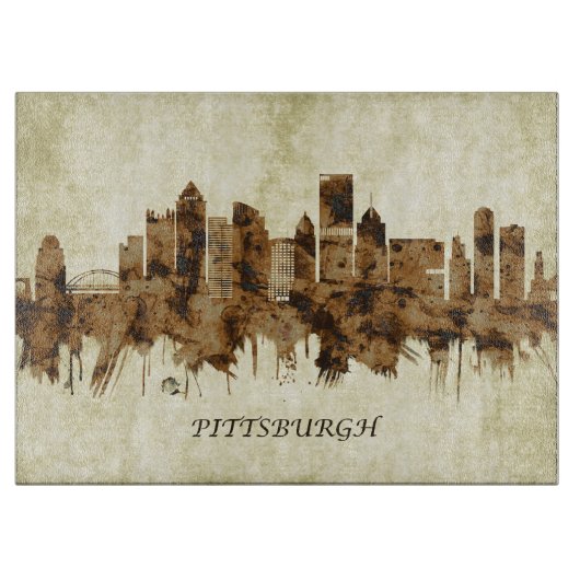 Planche À Découper Pittsburgh Pennsylvania Cityscape (Devant)
