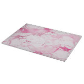 PLANCHE À DÉCOUPER PIXDEZINES MARBRE BLANC+VEAUX ROSES (Coin)