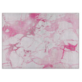 PLANCHE À DÉCOUPER PIXDEZINES MARBRE BLANC+VEAUX ROSES (Devant)