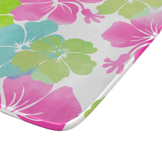 Planche À Découper PixDezines rétro hibiscus (Coin)