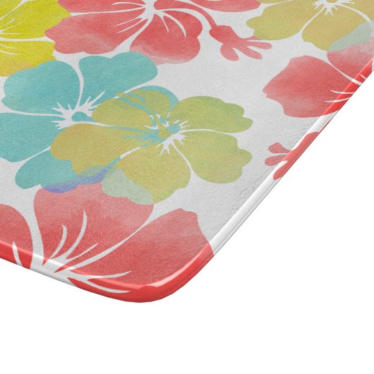 Planche À Découper PixDezines rétro hibiscus (Coin)