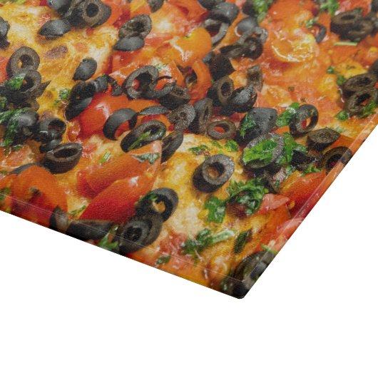 Planche À Découper Pizza aux olives noires (Coin)