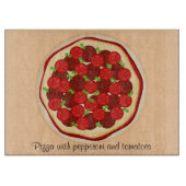Planche À Découper Pizza avec pepperoni (Devant)