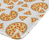 Planche À Découper Pizza et tranches de cool motif sur blanc (Coin)