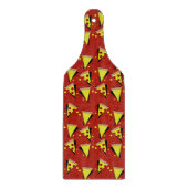 Planche À Découper Pizza Pepperoni Géométrique Italie (Devant)