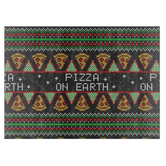 Planche À Découper Pizza Ugly Christmas Sweat (Devant)
