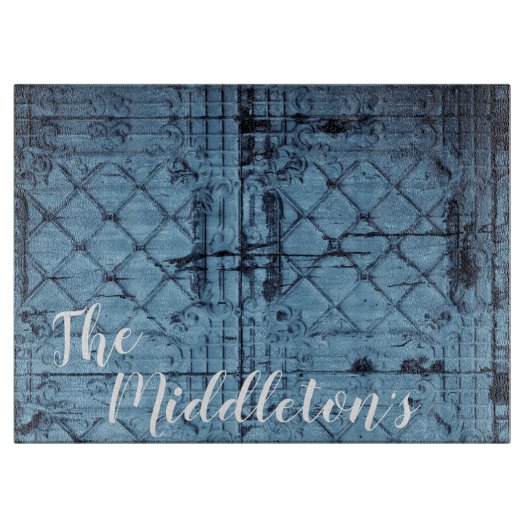 Planche À Découper Plafond de panneau d'étui rustique en verre person (Devant)