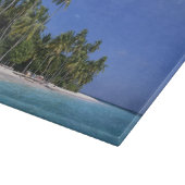 Planche À Découper Plage avec palmiers, Maldives (Coin)
