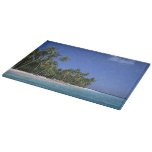 Planche À Découper Plage avec palmiers, Maldives