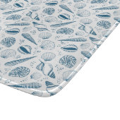 Planche À Découper Plage bleu de coquillages (Coin)