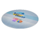 Planche À Découper Plage Bleue Maison Chaussure (Coin)
