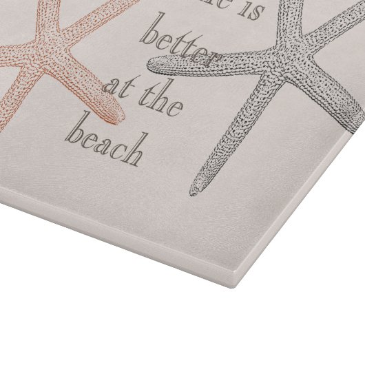 Planche À Découper Plage Blue Starfish (Coin)