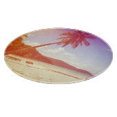 Planche À Découper Plage, cocotier, lit en bois. (Coin)