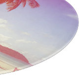 Planche À Découper Plage, cocotier, lit en bois. (Coin)