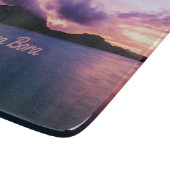 Planche À Découper Plage de Bora Bora Suset Island (Coin)