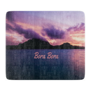 Planche À Découper Plage de Bora Bora Suset Island