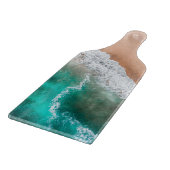 Planche À Découper Plage d'eau de mer sable tropical été (Coin)