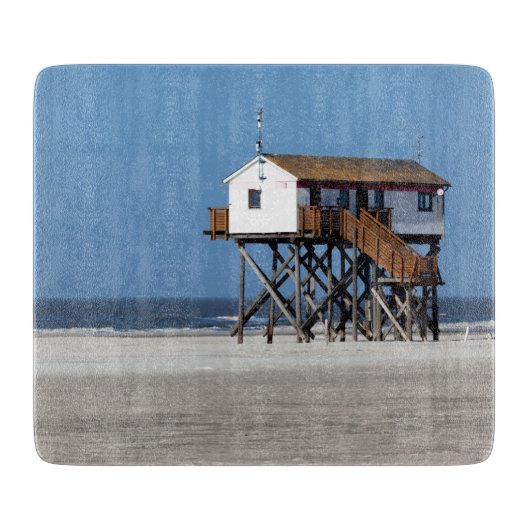 Planche À Découper Plage en mer du Nord, Sankt Peter Ording (Devant)