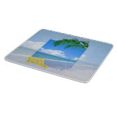 Planche À Découper Plage et cieux bleus (Coin)