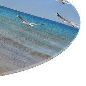 Planche À Découper Plage et mouettes (Coin)