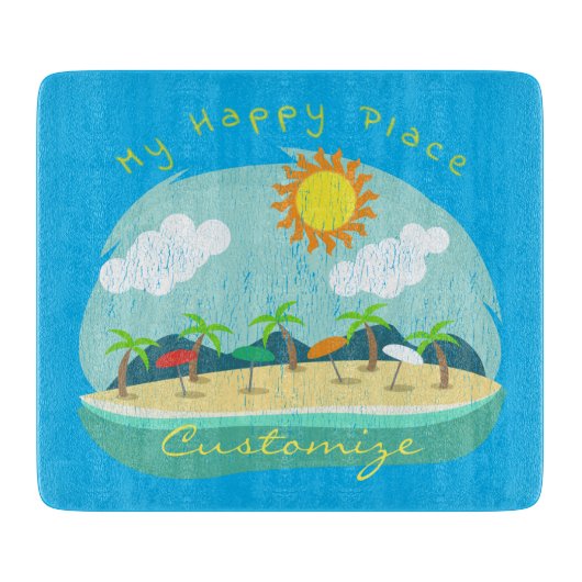 Planche À Découper Plage Happy Place Thunder_Cove (Devant)