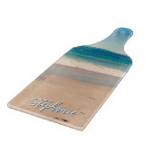 Planche À Découper Plage personnalisée Photo Océan Bleu Pittoresque (Coin)