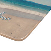 Planche À Découper Plage personnalisée Photo Océan Bleu Pittoresque (Coin)