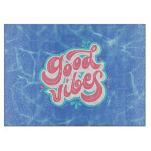 Planche À Découper Plage/piscine Good Vibes