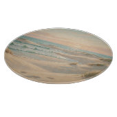 Planche À Découper Plage Tranquille Coucher de Soleil Dunes Vagues Oc (Coin)