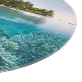 Planche À Découper Plages tropicales | Ari Atoll Maldives (Coin)