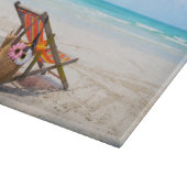Planche À Découper Plages tropicales | Chaise de plage sur sable (Coin)