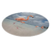 Planche À Découper Plages tropicales | Flamants roses Beach, Aruba (Coin)