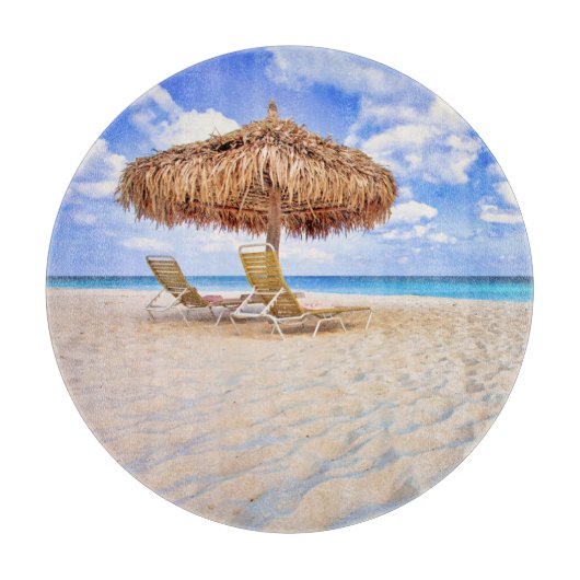 Planche À Découper Plages tropicales | Plage de sable d'Aruba (Devant)