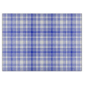 Planche À Découper Plaid blanc bleu 2 (Devant)