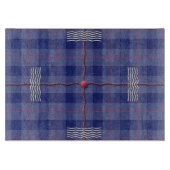 Planche À Découper Plaid bleu ciel (Devant)