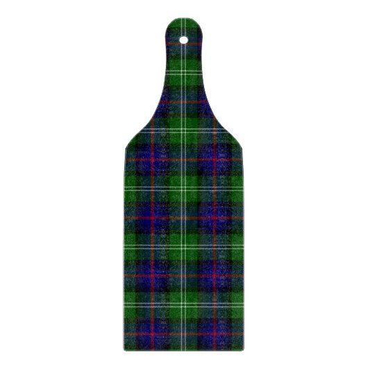 Planche À Découper plaid bleu vert de tartan du sud (Devant)