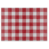 Planche À Découper Plaid de Buffalo - rouge et blanc (Devant)