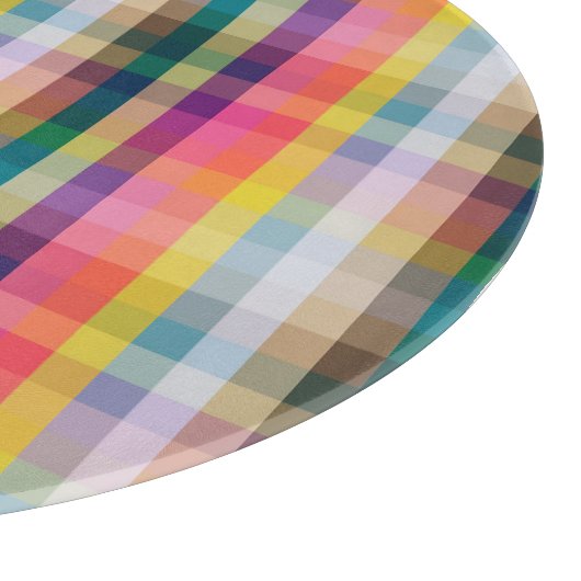 Planche À Découper Plaid écossais abstrait (Coin)