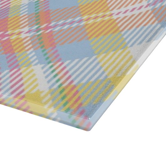 Planche À Découper Plaid en pastel de rayure (Coin)
