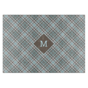 Planche À Découper Plaid Monogramme personnalisé / Motif Tartan