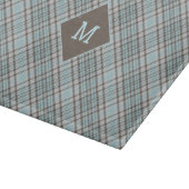 Planche À Découper Plaid Monogramme personnalisé / Motif Tartan (Coin)