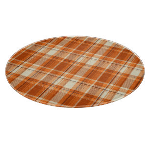 Planche À Découper Plaid orange