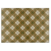 Planche À Découper Plaid polarisé en or avec la rayure verte (Devant)