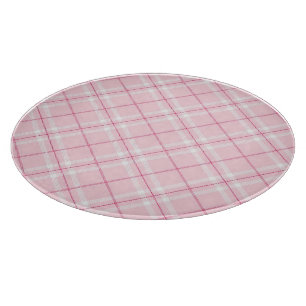 Planche À Découper Plaid rose-clair