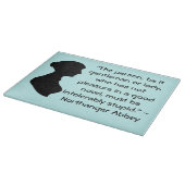 Planche À Découper Plaisir dans un bon roman Jane Austen Citation (Coin)