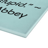 Planche À Découper Plaisir dans un bon roman Jane Austen Citation (Coin)