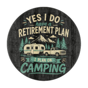 Planche À Découper Plan de retraite de camping